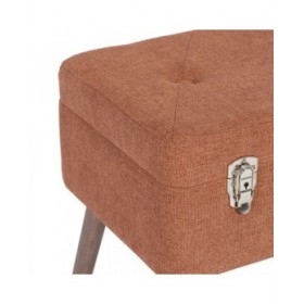 Baule 50 x 35 x 45 cm Tessuto Sintetico Legno