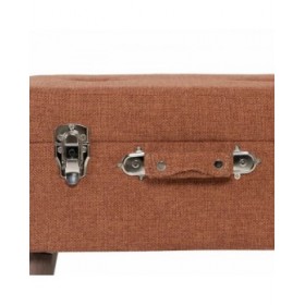 Baule 50 x 35 x 45 cm Tessuto Sintetico Legno