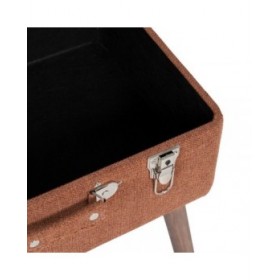 Baule 50 x 35 x 45 cm Tessuto Sintetico Legno