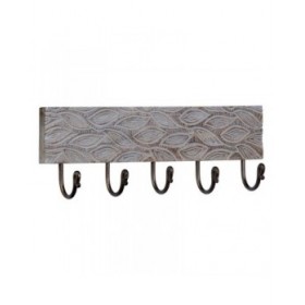 Appendiabiti da parete 45,5 x 7 x 15,5 cm Metallo Legno