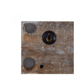 Appendiabiti da parete 45,5 x 7 x 15,5 cm Metallo Legno