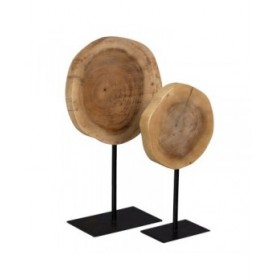 Statua Decorativa 22 x 22 x 39 cm Naturale Nero