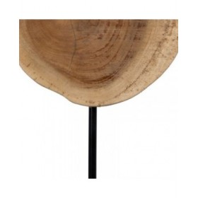 Statua Decorativa 22 x 22 x 39 cm Naturale Nero