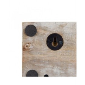 Appendiabiti da parete 30 x 7 x 16 cm Metallo Legno