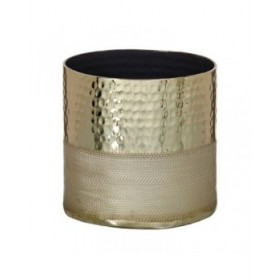 Vaso Dorato 13 x 13 x 13 cm Alluminio
