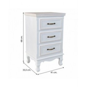 Comodino Alexandra House Living 33 x 68 x 41 cm