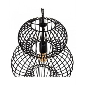 Lampadario 34 x 34 x 51 cm Nero Ferro Ø 34 cm