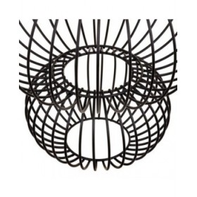 Lampadario 34 x 34 x 51 cm Nero Ferro Ø 34 cm