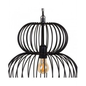 Lampadario 34 x 34 x 51 cm Nero Ferro Ø 34 cm