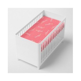 Lenzuolo con angoli HappyFriday MOSHI MOSHI Multicolore 60 x 120 x 14 cm Fenicottero rosa