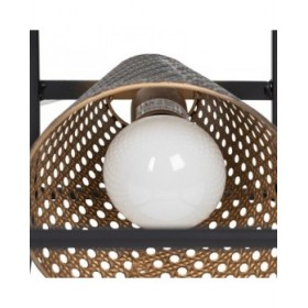 Lampada da tavolo Nero Dorato Metallo Ferro 60 W 220 V 240 V 220 -240 V 20 x 20 x 42 cm