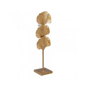 Portacandele 19 x 14 x 63 cm Cristallo Dorato Metallo