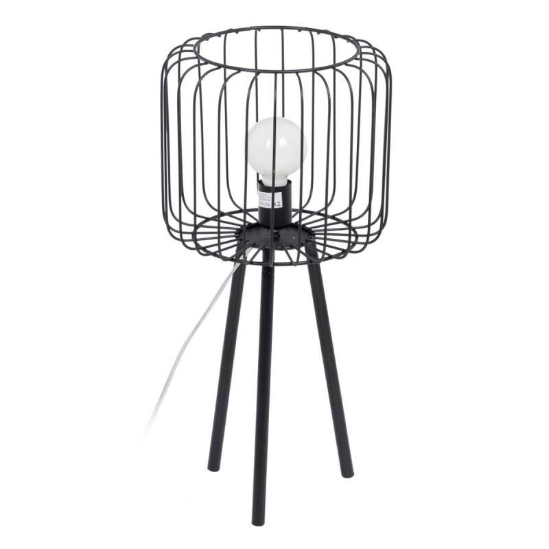 Lampada da tavolo Nero Metallo Ferro 60 W 220 V 240 V 220 -240 V 29 x 29 x 60 cm
