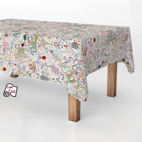 Rotolo di tovaglia Exma Antimacchia Disegni 140 cm x 25 m