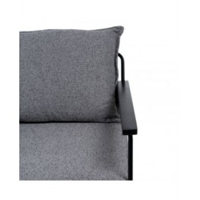 Poltrona 69 x 79 x 82 cm Tessuto Sintetico Grigio Metallo