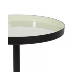 Tavolo aggiuntivo 35,5 x 35,5 x 64,5 cm Nero Verde Ferro