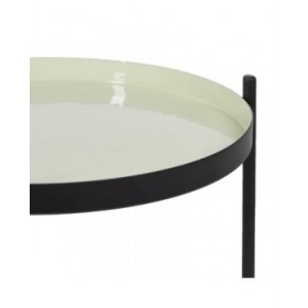 Tavolo aggiuntivo 35,5 x 35,5 x 50,5 cm Nero Verde Ferro