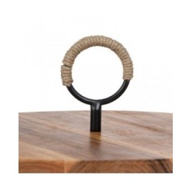 Tavolo aggiuntivo 40,5 x 40,5 x 66 cm Naturale Nero Legno Ferro