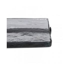Tavolo aggiuntivo 41 x 32 x 59 cm Cristallo Nero Metallo