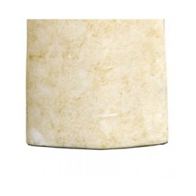 Vaso 24 x 13 x 64 cm Cristallo Dorato Metallo Bianco