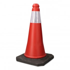 Cono di segnalazione Normaluz Riflettente Rosso 50 cm