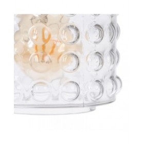 Lampadario Cristallo Metallo 12 x 12 x 23 cm