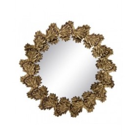 Specchio da parete Dorato 79 x 3 x 79 cm