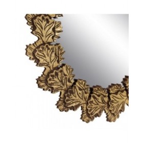 Specchio da parete Dorato 79 x 3 x 79 cm