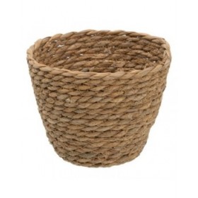 Set di Cesti Naturale 17 x 17 x 20 cm Fibra naturale (3 Pezzi)