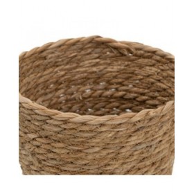 Set di Cesti Naturale 17 x 17 x 20 cm Fibra naturale (3 Pezzi)