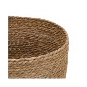 Cestino Multiuso 3 Pezzi 28 x 28 x 36 cm Naturale Fibra naturale