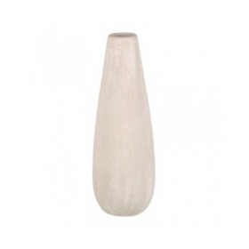 Vaso 17 x 17 x 51,5 cm Ceramica Crema