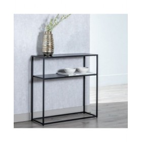 Mobile TV 80 x 30 x 81 cm Nero Acciaio