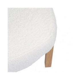 Poltrona 62 x 75 x 74 cm Tessuto Sintetico Metallo Bianco