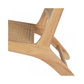 Poltrona Naturale Legno Rattan 60,5 x 73,5 x 72,5 cm