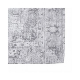 Tappeto 80 x 150 cm Grigio Poliestere Cotone