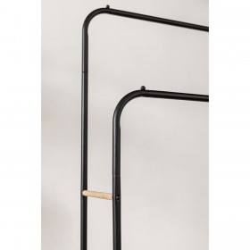 Attaccapanni da Terra Newlux Hangy Duo 30 Nero Metallo 115 x 50 x 150 cm