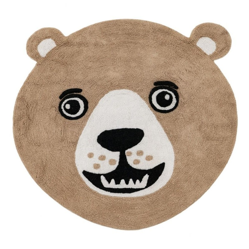 Tappeto per Bambini 100 % cotone Orso 100 cm 100 x 100 x 1 cm