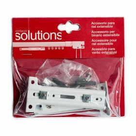 Supporto per binario per tende Stor Planet Cintacor Bianco (2 Unità)