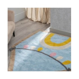 Tappeto per Bambini 100 % cotone 100 x 74 cm 100 x 74 x 1 cm
