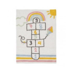 Tappeto per Bambini 100 % cotone 135 x 100 cm 135 x 100 x 1 cm