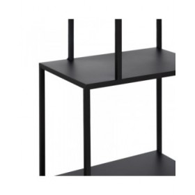 Scaffale 65 x 25 x 110 cm Nero Metallo