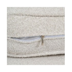 Divano 163 x 87 x 90 cm Tessuto Sintetico Beige Metallo