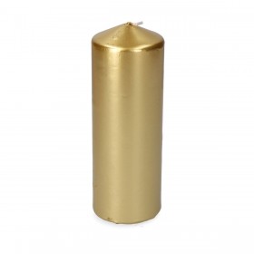 Candela Dorato Argentato Ø 7 x 20 cm 1 Unità