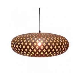 Lampadario 56 x 56 x 24 cm Dorato Metallo Crema