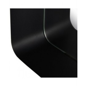 Specchio da parete Nero Dorato 20 x 12 x 50 cm