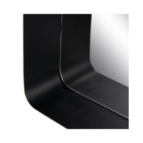 Specchio da parete Nero Dorato 40 x 12 x 60 cm