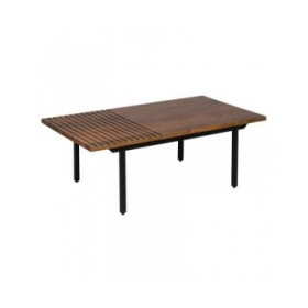 Tavolino da Caffè ABNER Ferro Legno di mango 110 x 60 x 40 cm