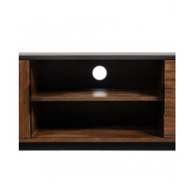 Mobile TV ABNER Marrone Nero Ferro Legno di mango 140 x 40 x 50 cm