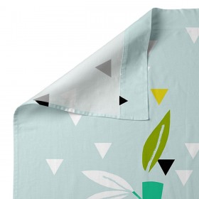 Set di Lenzuola HappyFriday Moshi Moshi Panda garden blue Azzurro 2 Pezzi